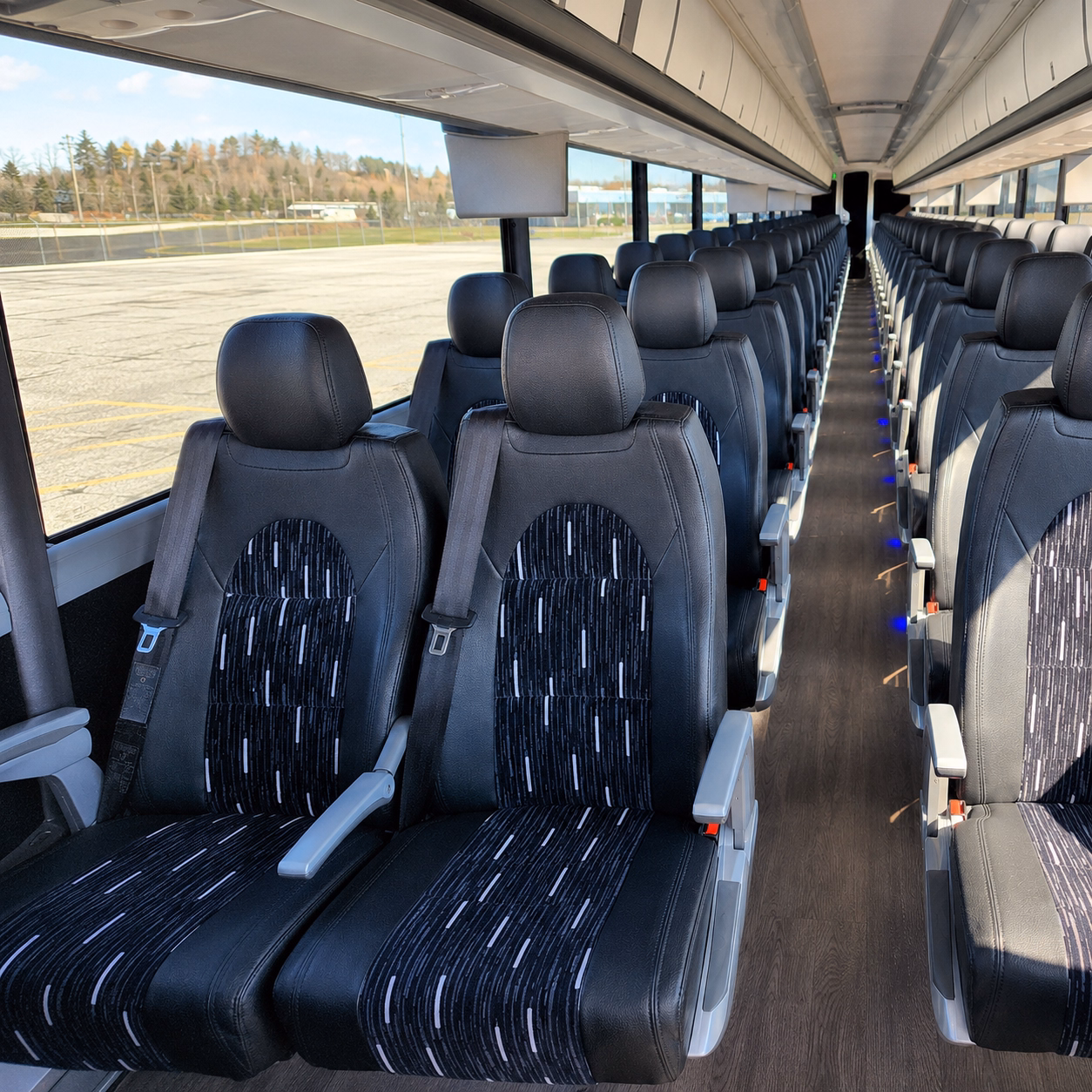 omaha charter bus interior